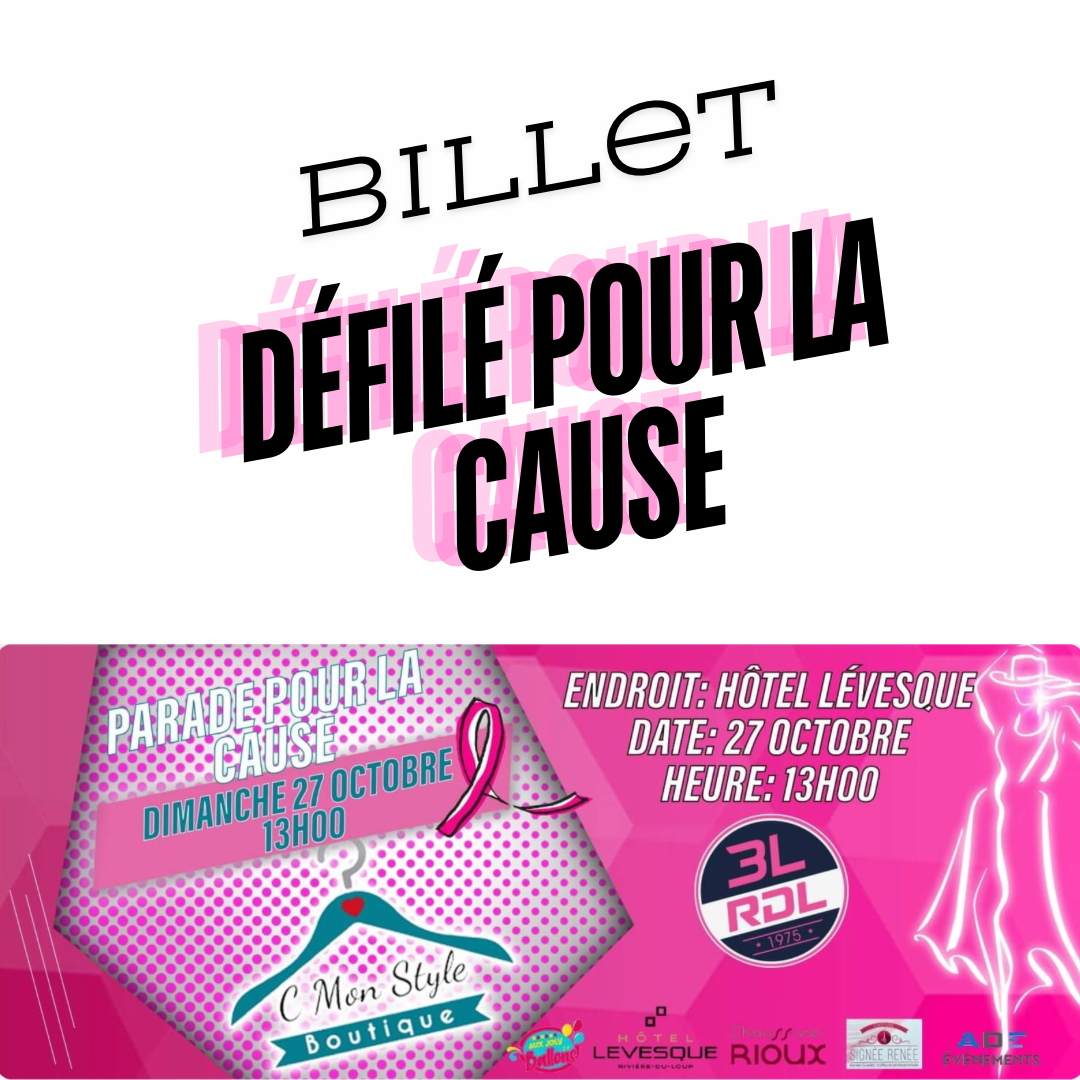 BILLET PARADE POUR LA CAUSE