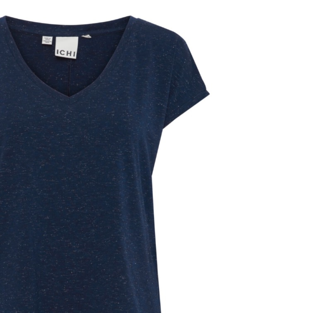 T-SHIRT REBEL COL V-ICHI TOTAL ÉCLIPSE