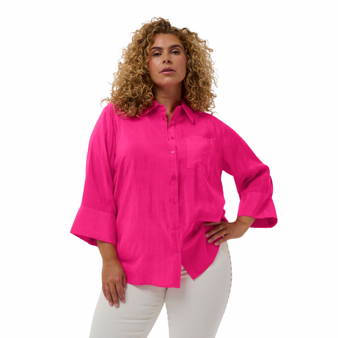 CHEMISE BIRGIT-KAFFE CURVE