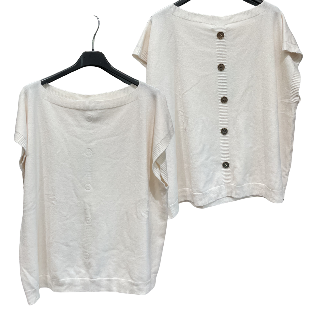 DÉBARDEUR IVOIRE AVEC BOUTONS