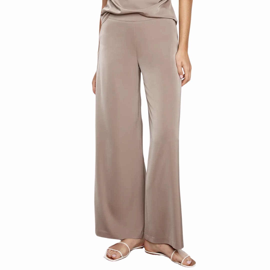PANTALON LARGE EN SATIN BELIZE UNI-UP!