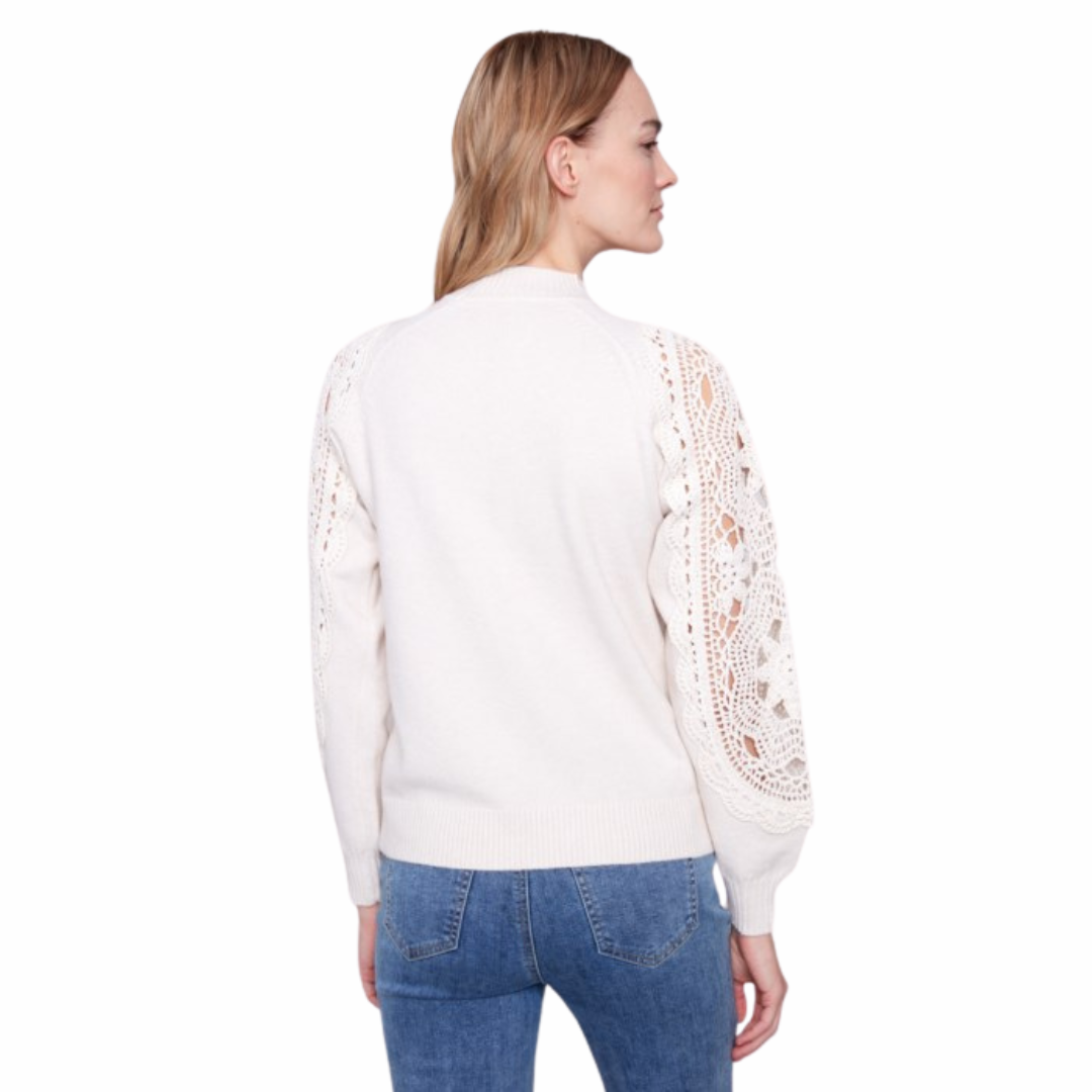 CHANDAIL MANCHES EN CROCHET-CHARLIE B