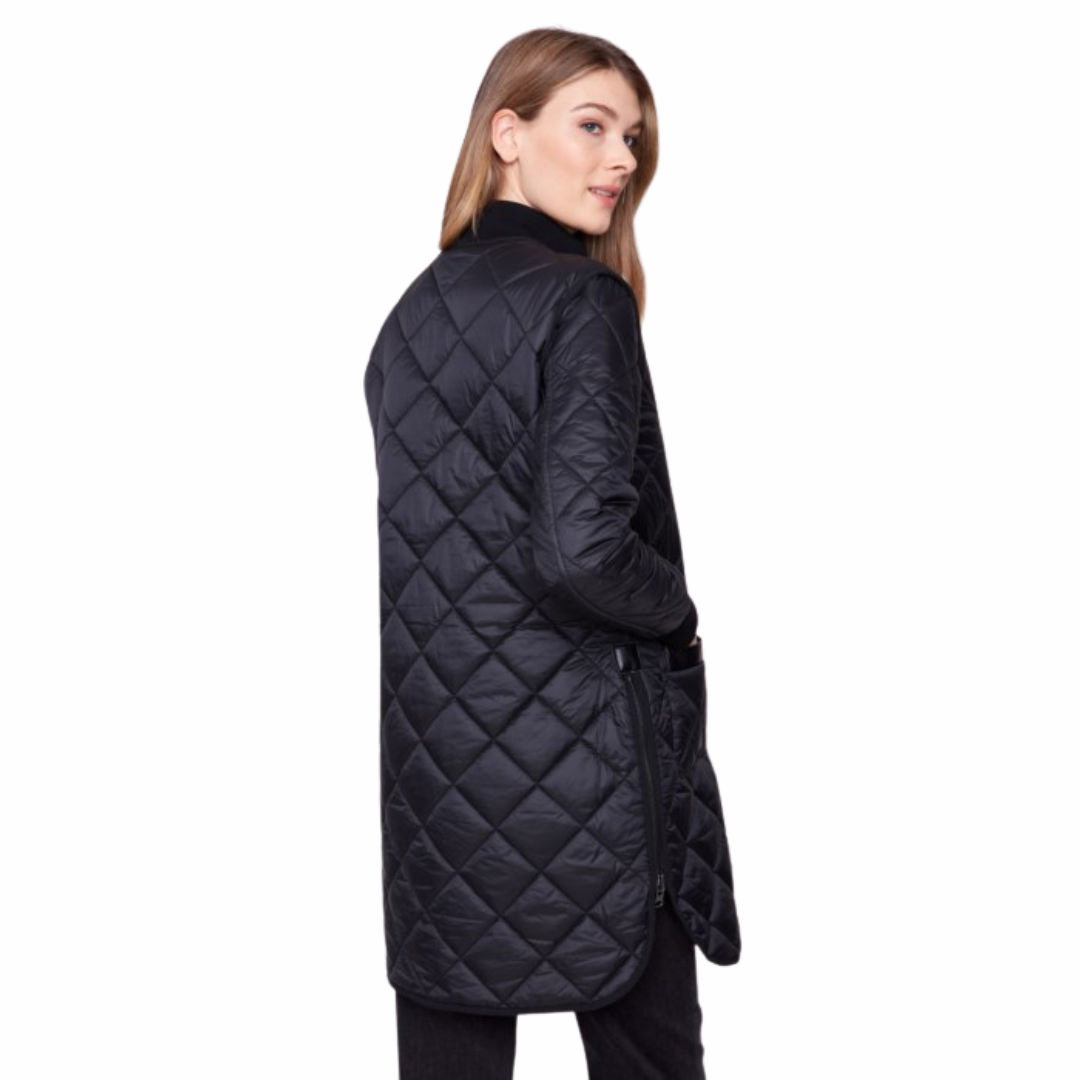 MANTEAU RÉVERSIBLE NOIR CHARLIE B