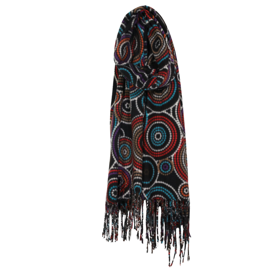 ÉCHARPE DOUCE IMPRIMÉ GÉOMÉTRIQUE-CARACOL