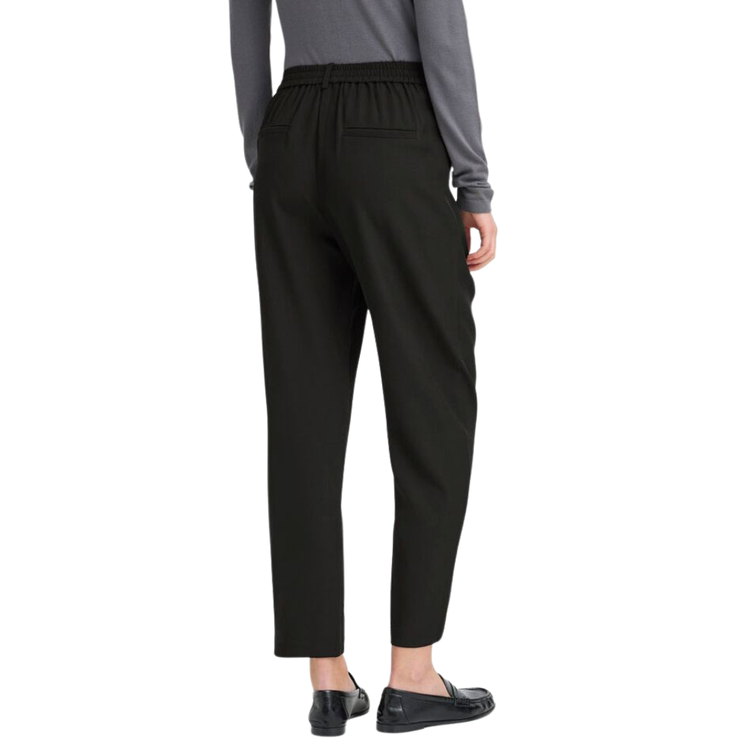PANTALON NOIR FAVA ANCLE-ICHI