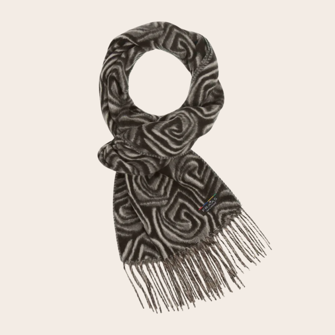 ÉCHARPE EN CACHEMIRE À MOTIF ROSE