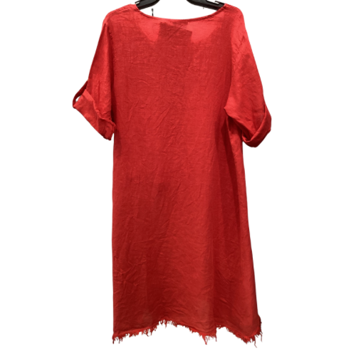 TUNIQUE EN LIN ROUGE