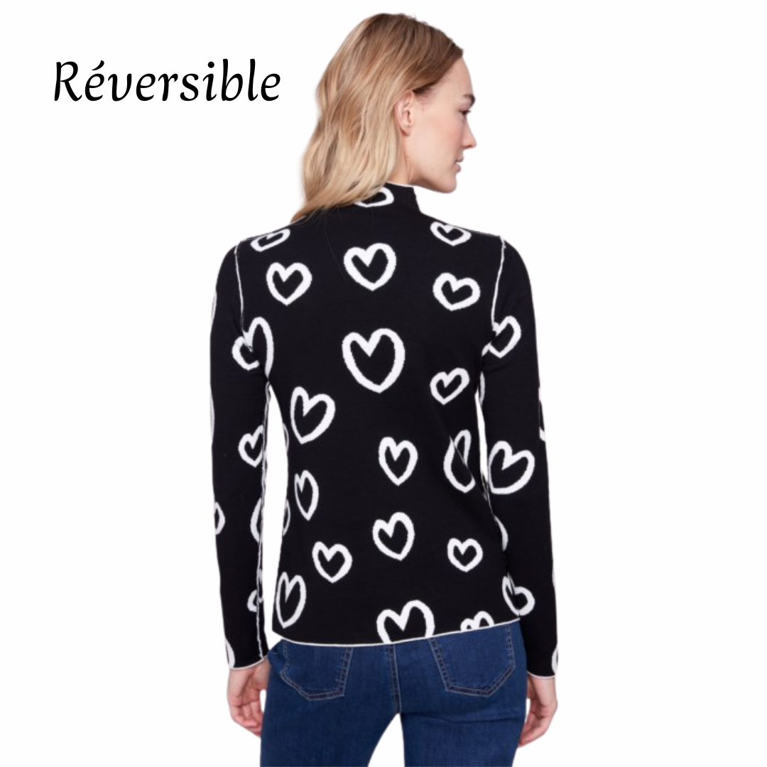 CHANDAIL AVEC CŒUR RÉVERSIBLE-CHARLIE B