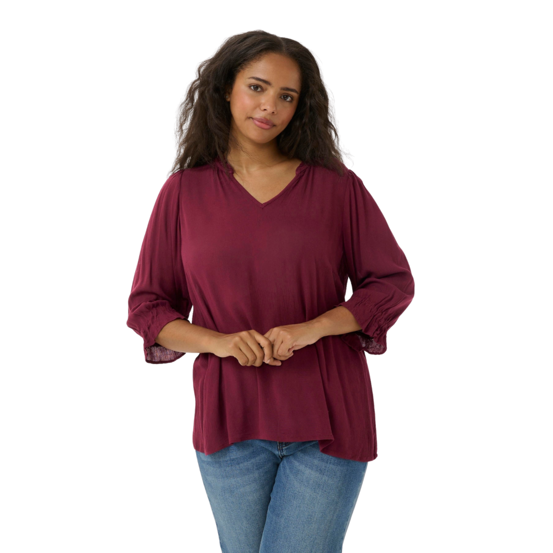 BLOUSE KCKIV-KAFFE CURVE