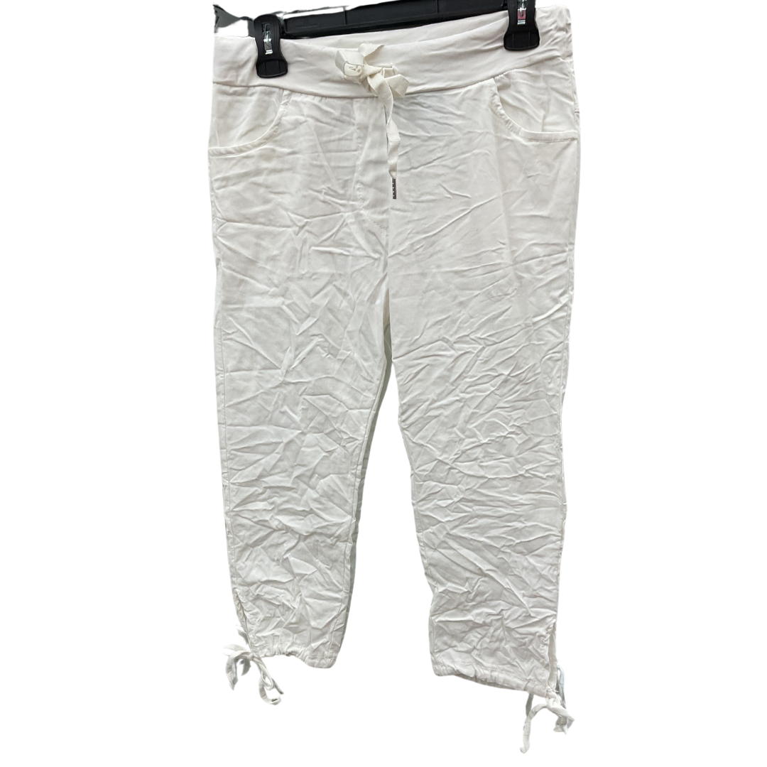 PANTALON CAPRI D’ITALIE BLANC