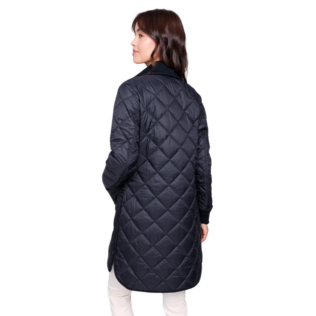 MANTEAU RÉVERSIBLE CHARLIE B C6313-NOIR/KAKI