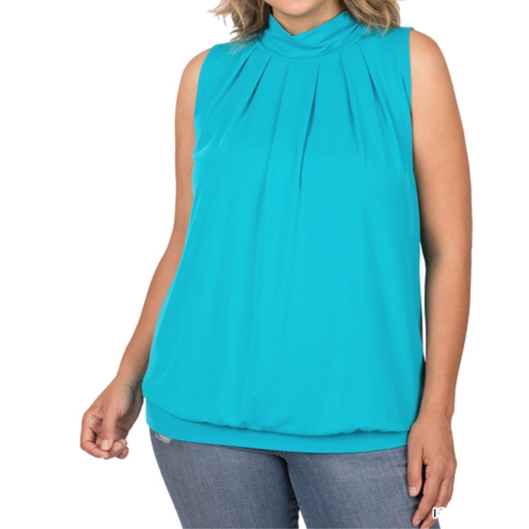 CAMISOLE À COL MONTANT